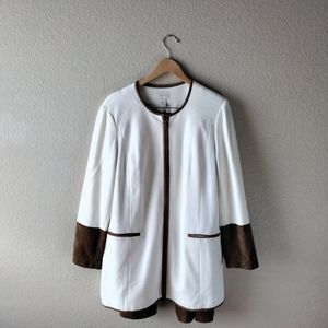 Chico's Ponte Faux Suede